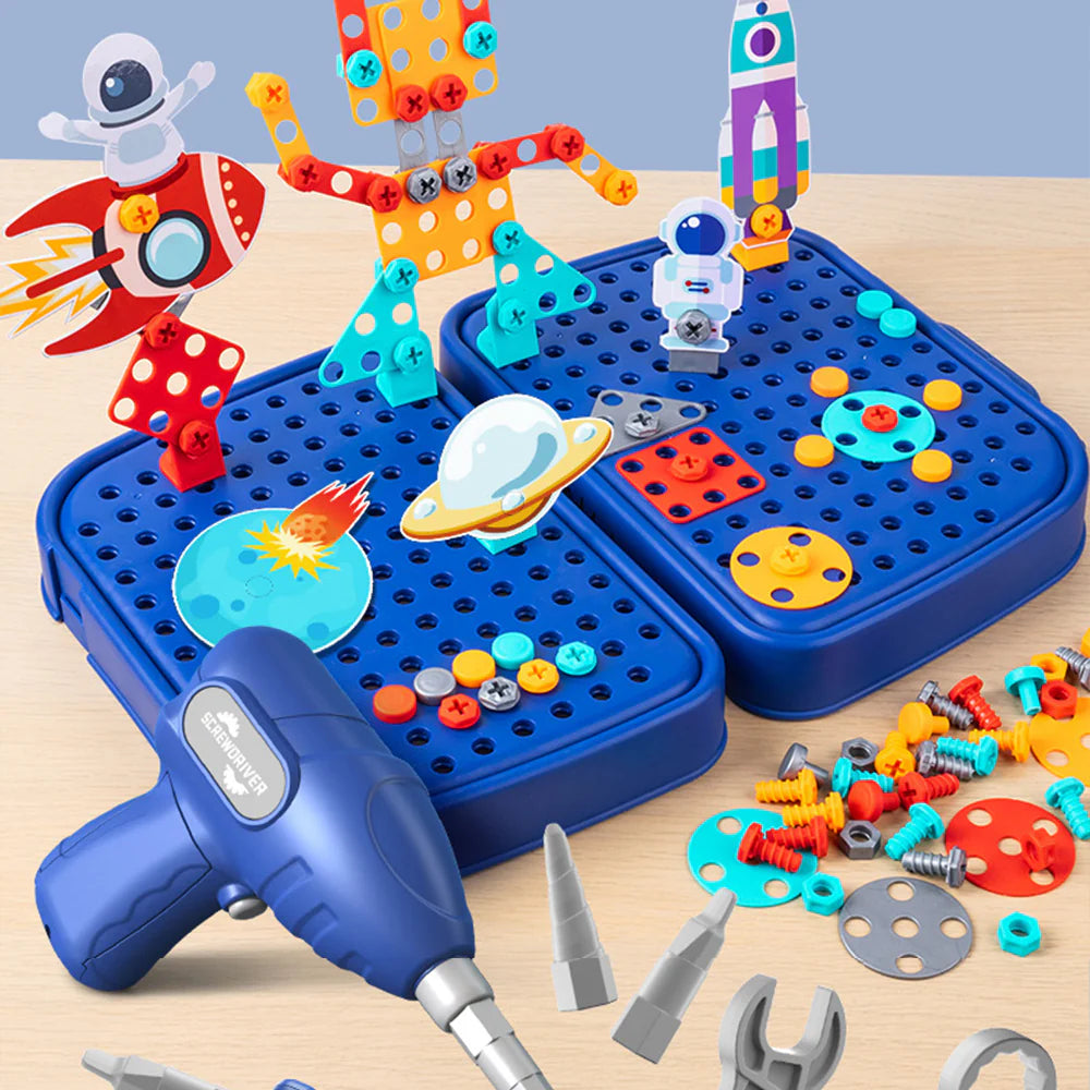 ألعاب بناء للأطفال مع مفك البراغي للأطفال