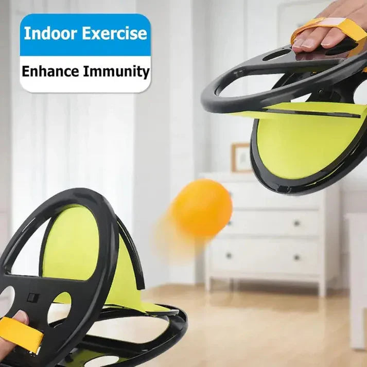 Jeu de lancer et d'attraper une balle (F)