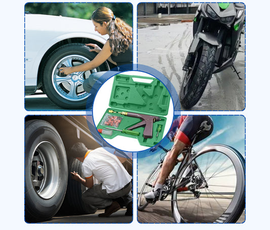 أداة إصلاح الإطارات المحمولة!!