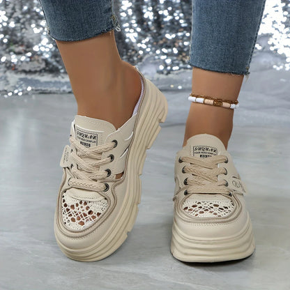 حذاء راقي إيطالي بكعب عريض للنساء (y)